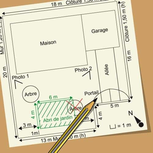 modèle de plan de jardin