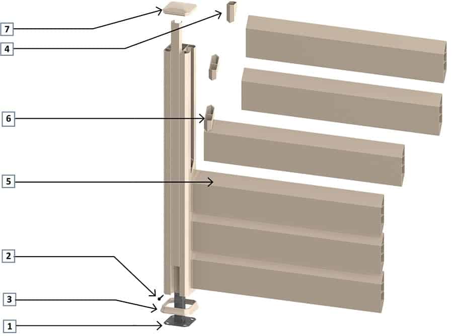 Kit de cloture pvc Kit de cloture pvc