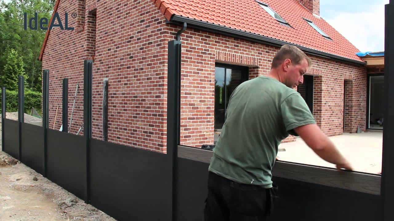 Pose cloture en aluminium Pose cloture en aluminium