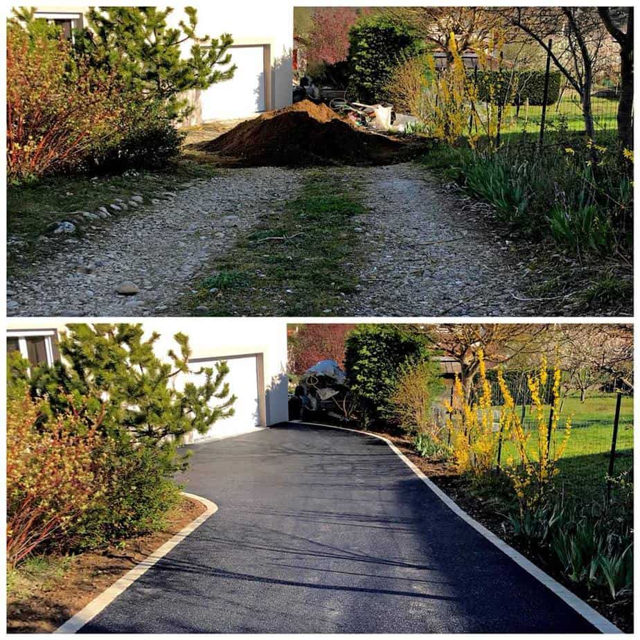 allée goudronnée allée goudronnée