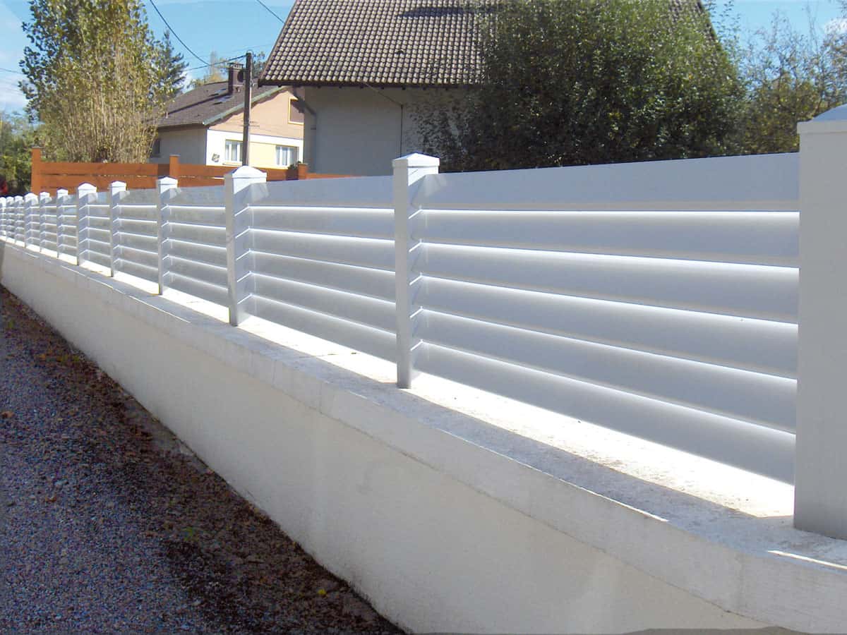 cloture persienne en pvc