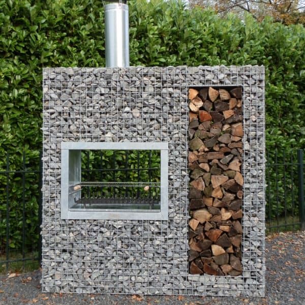 barbecue en gabion barbecue en gabion
