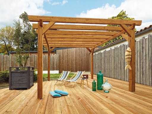 pergola terrasse en bois