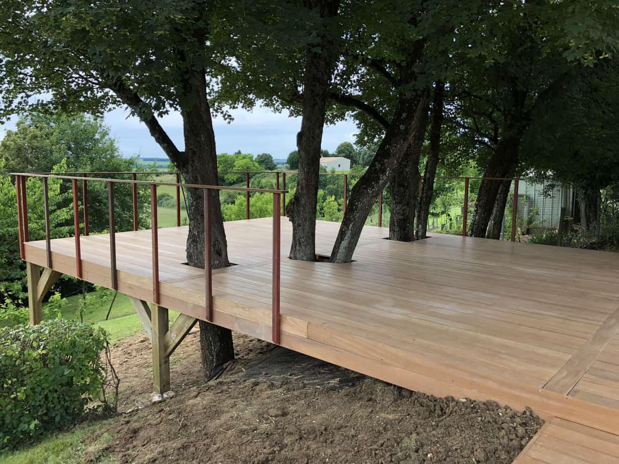 pilotis de bois terrasse pilotis de bois terrasse