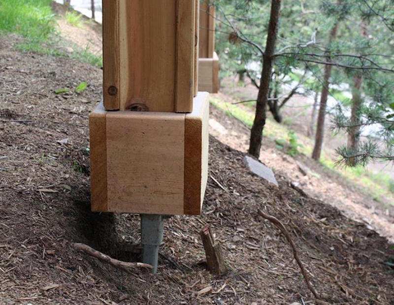 pilotis de bois pilotis de bois